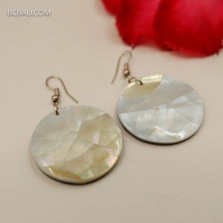 Hot Sale Resin Shell Earrings High Quality by Balinese Artisans